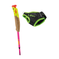 LEKI - ULTRATRAIL FX.ONE SUPERLITE - Neon Pink-White-Neon Yellow